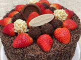 Brigadeiro with Straberries Cake